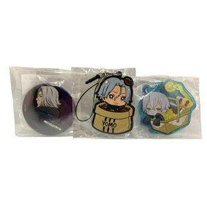 Tokyo Ghoul Anime Key Chains‎ and Button Pin Badge set of 3 Renji Yomo